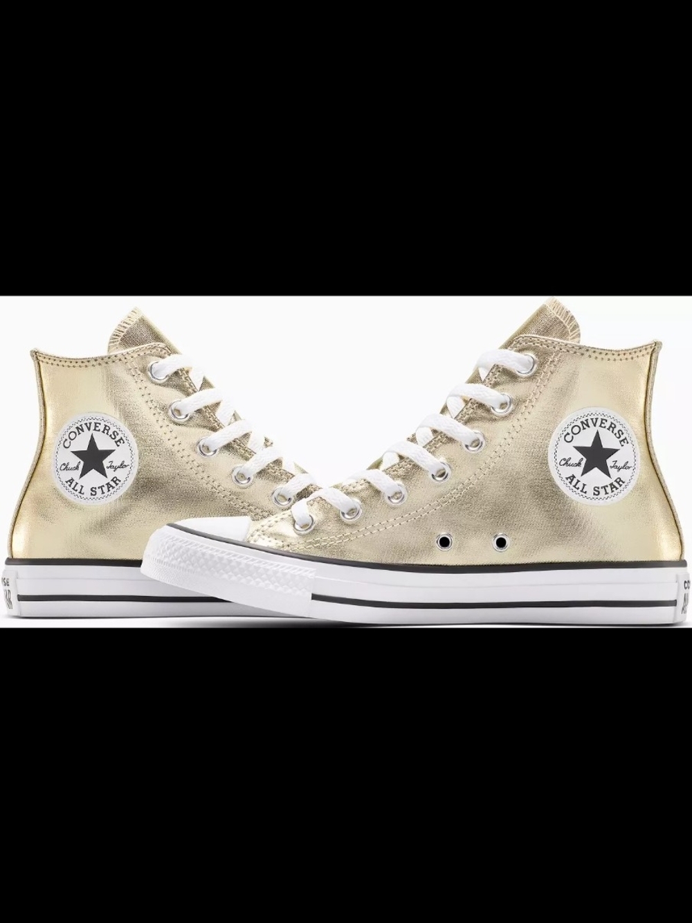 Converse Metallic Gold High-Top Sneaker - Women Size 11